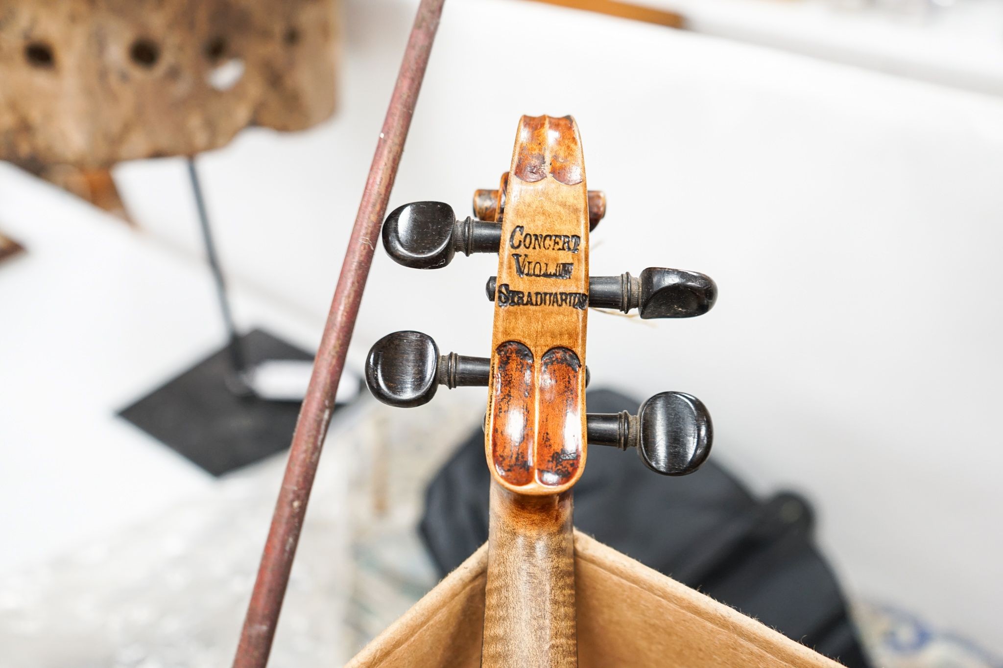 Three violins and violin parts